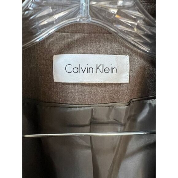 NEW Calvin Klein 2 Button Notch Lapel Long Sleeve Blazer Small - Picture 4 of 6